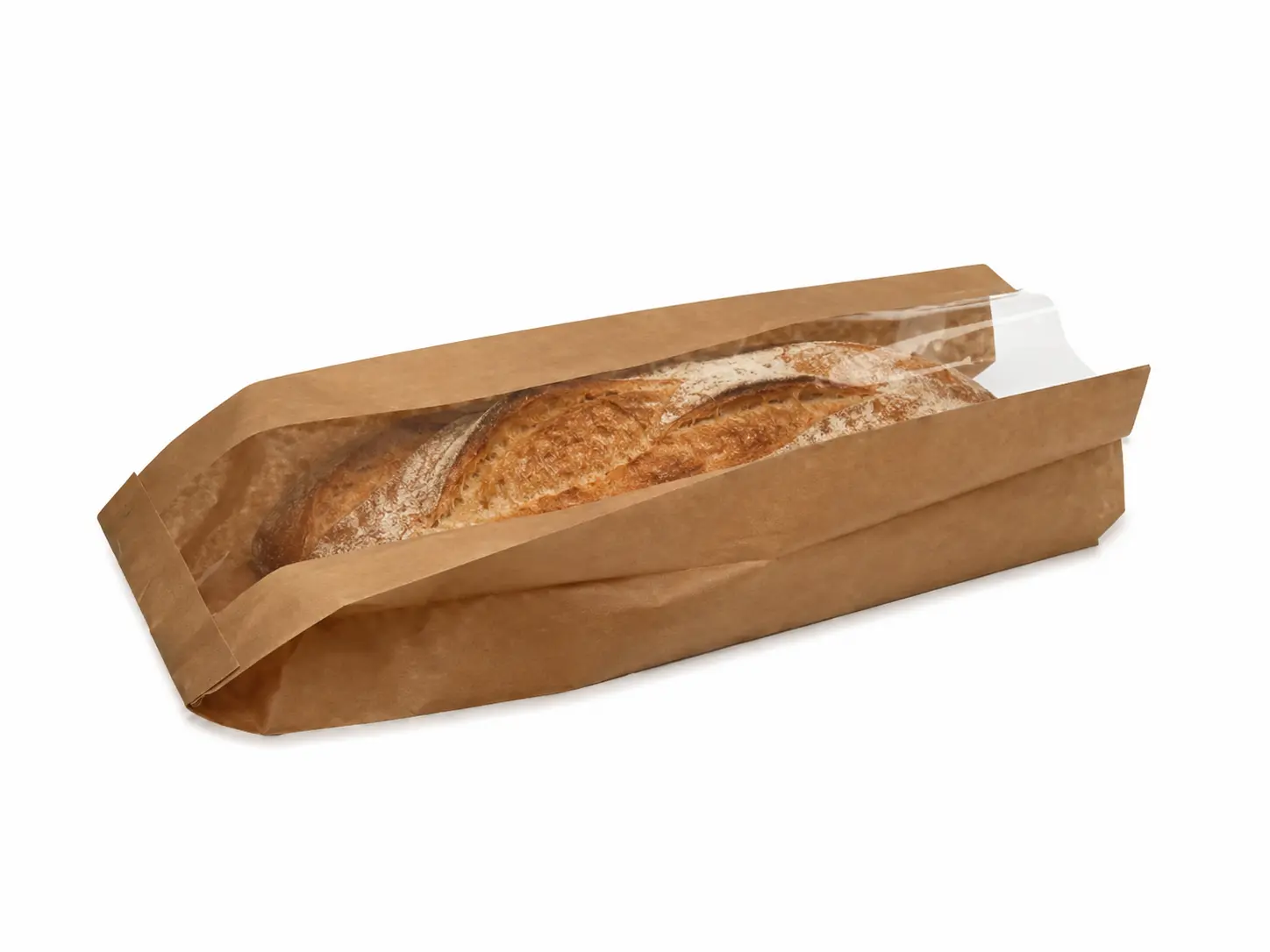 Broodzak met venster ½-brood - 16x5x35cm - 40 gram - 30mu - 1000 stuks