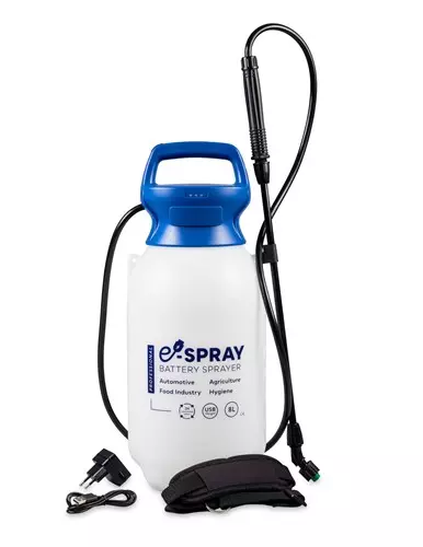 Drukspuit batterij E-spray 8 liter EPDM lithium-ion batterij oplaadbaar via USB