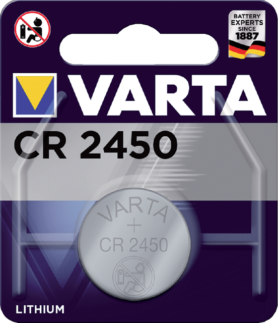 Batterij Varta CR2450 3V knoopcel