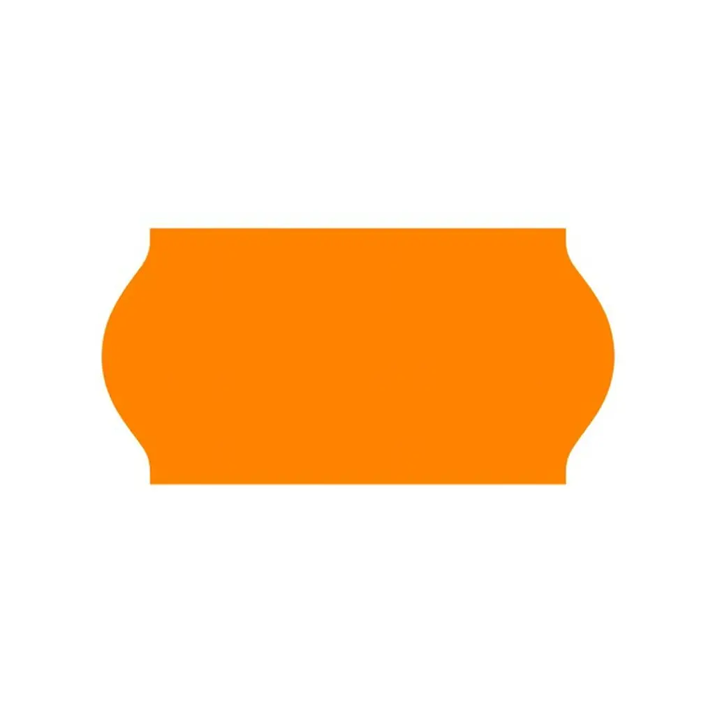 Prijsetiket 26x12mm Oranje Permanent 1500 stuks