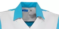 Zorgjas Carmen Wit/Blauw De Berkel Dames Kraag