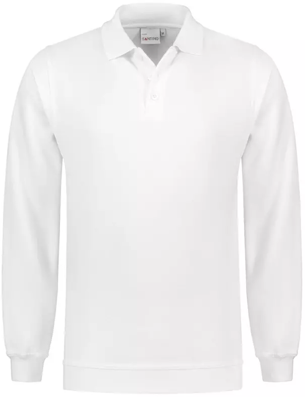 Santino polosweater Robin wit