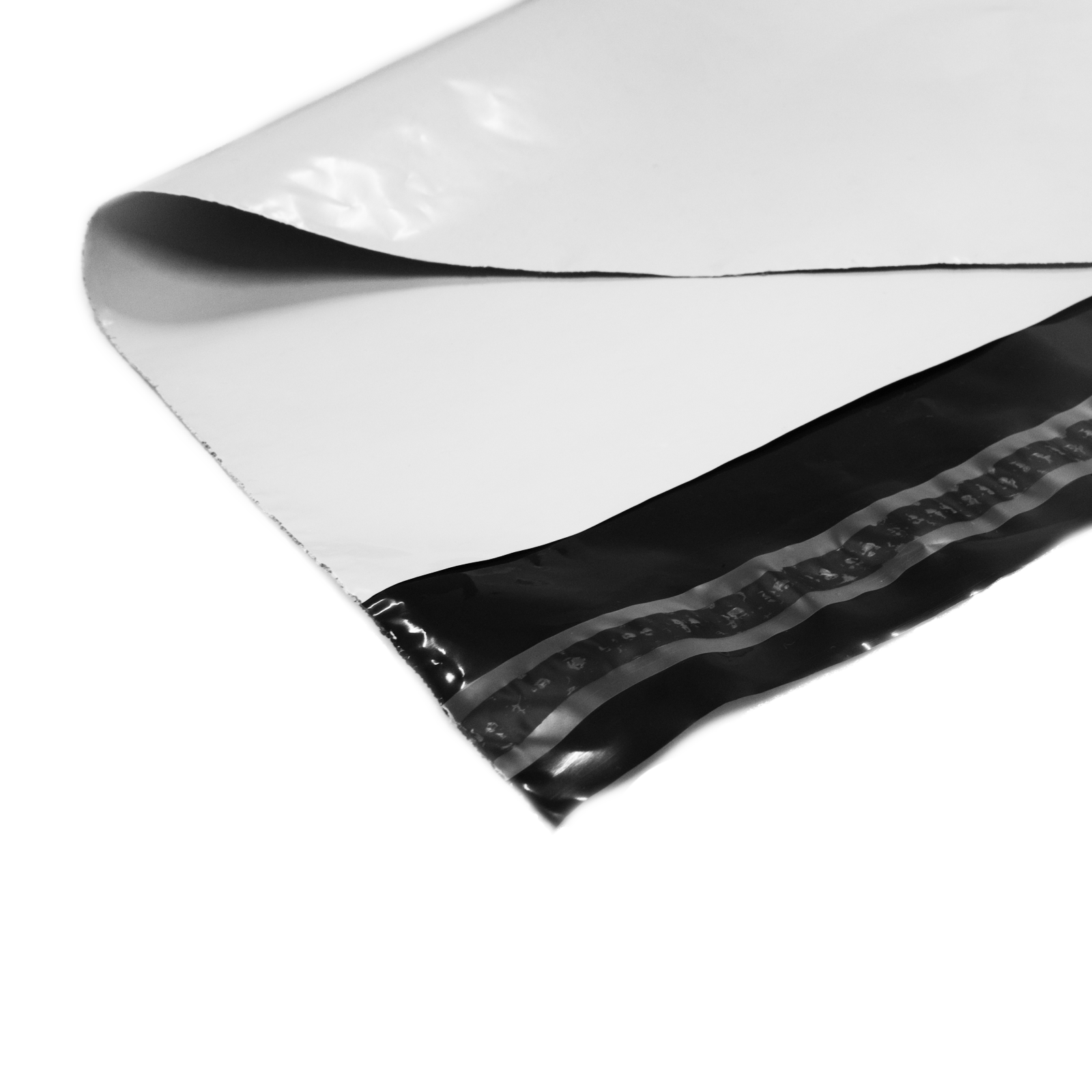 Verzendzak CoEx LDPE +klep 50mm en plakstrip 55mu 550x650mm