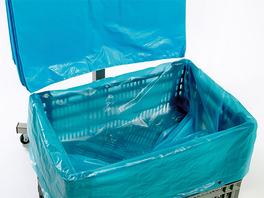 Kratzak HDPE 60x20x80cm 20mu blauw (doos à 500st)