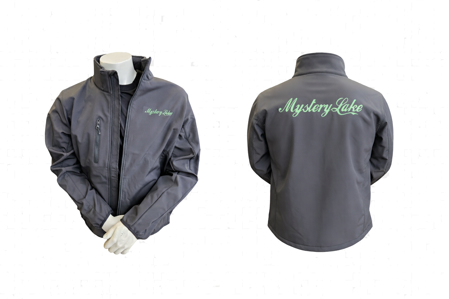 bedrukte werkjassen Mystery Lake