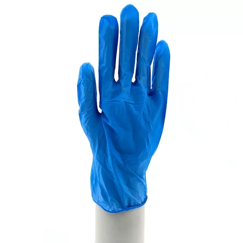 Vinyl Handschoen Poedervrij Blauw Maat M Aachen