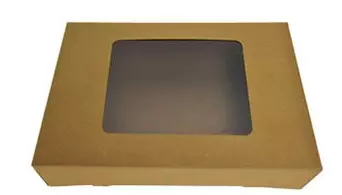 Cateringdoos 360x250x80mm kraft (pak à 10st)