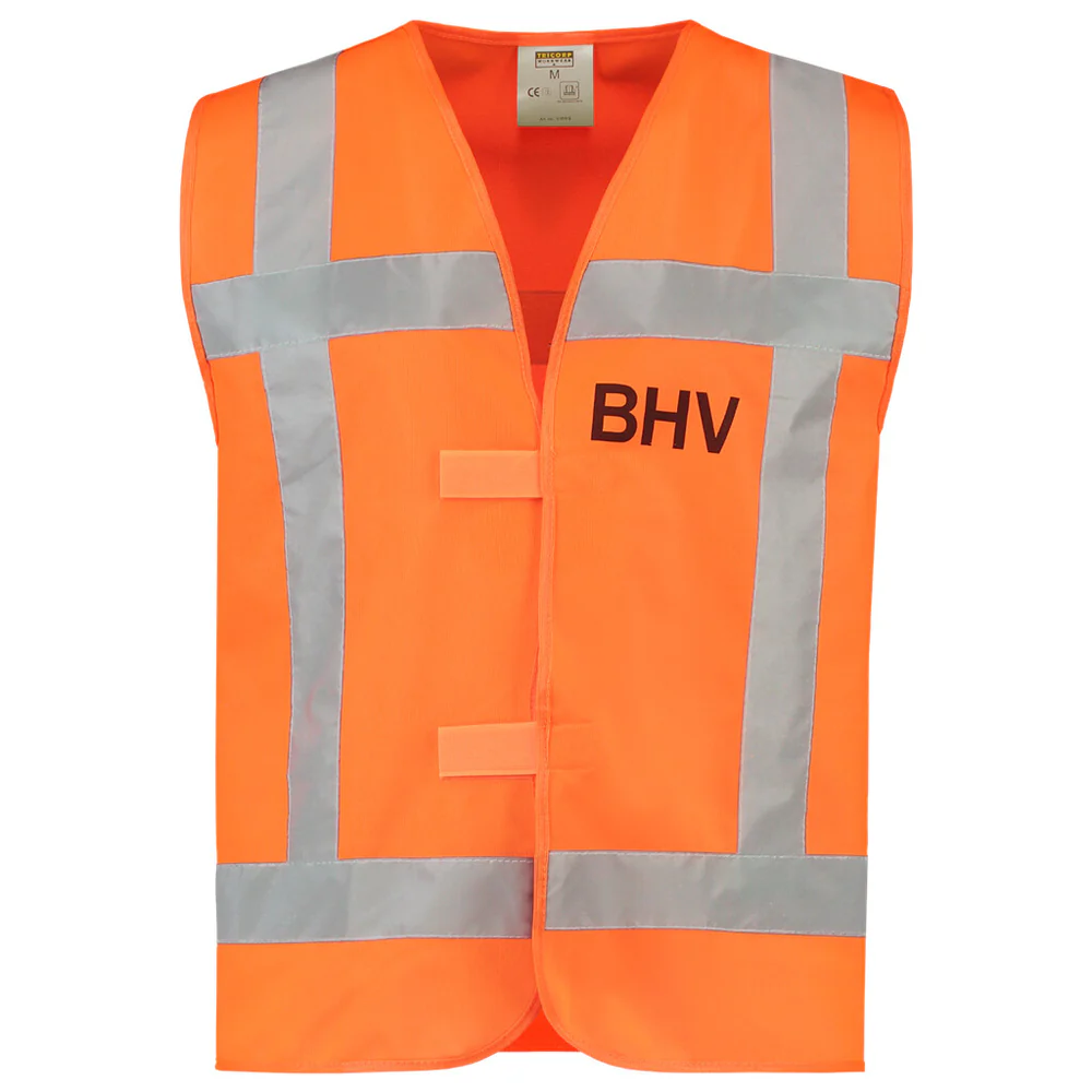 Veilgheidsvest oranje maat BHV/RWS