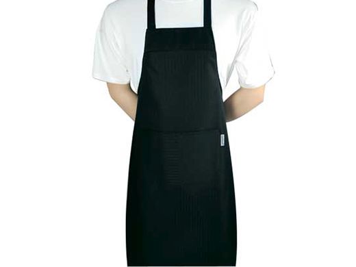 Halterschort Bib Apron zwart W75-L100 CD-53688