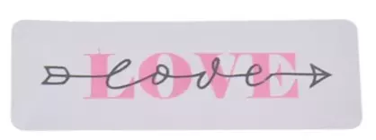Etiket Rechthoekig 60x20mm Love 500 stuks