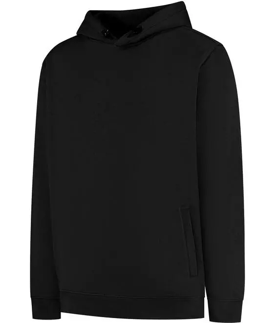 Hooded sweatvest Lucas Santino zwart