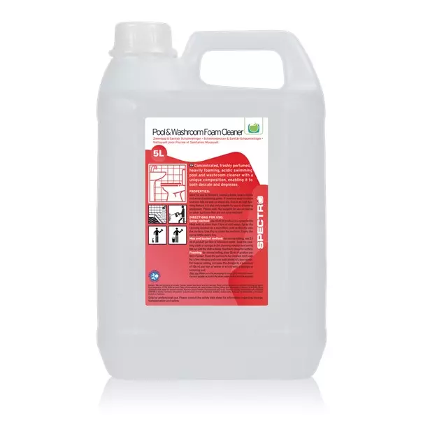 Zwembad- & badkamerschuimreiniger can à 5 liter (doos à 2st)