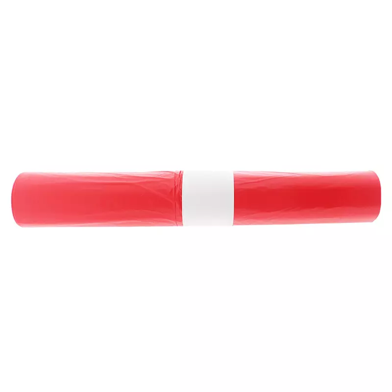 Afvalzak HDPE 70x110cm T30 22mu Rood