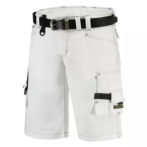 Tricorp Korte Werkbroek Canvas Wit