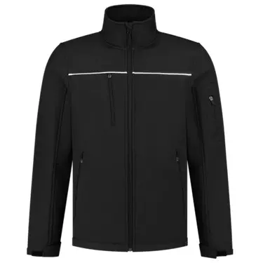 Softshell jas luxe rewear zwart 402701