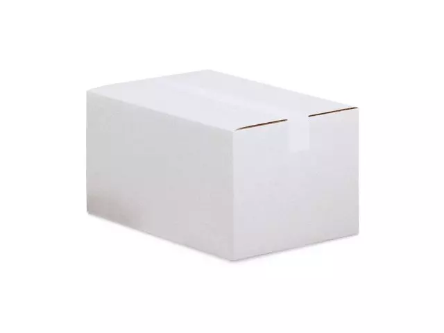 Amerikaanse vouwdoos enkele golf 305x220x80mm B-golf Wit