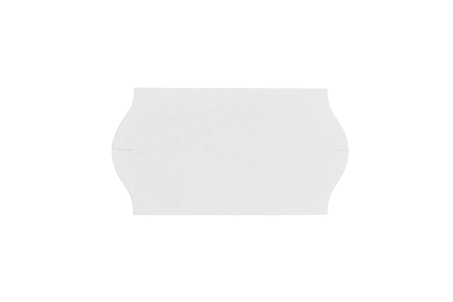 Prijsetiket 22x12mm Wit Permanent 1500 stuks