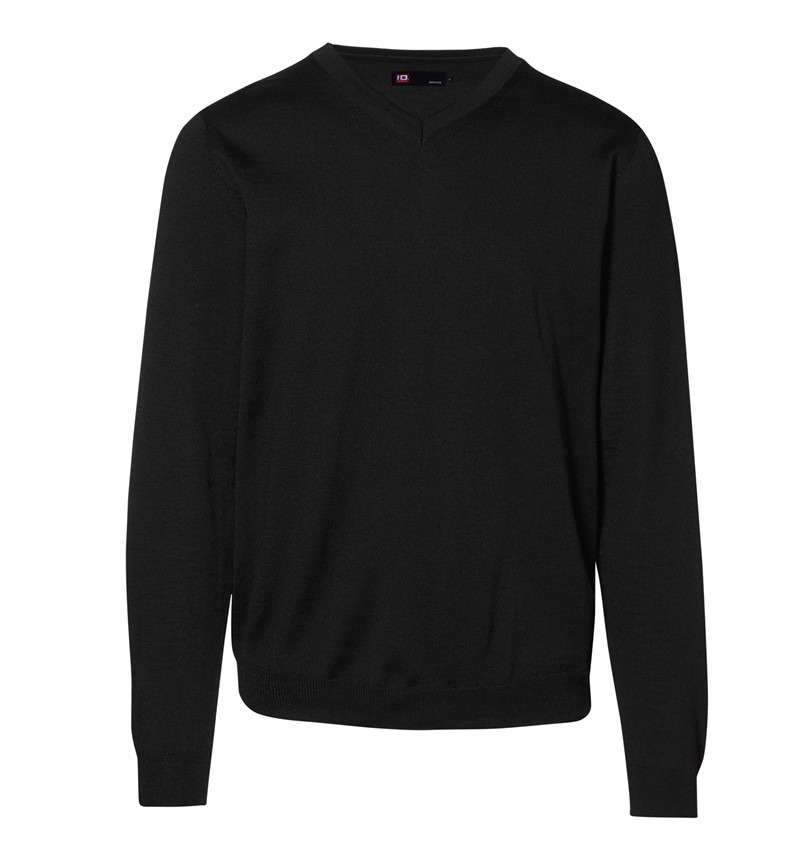 V-hals trui 0640 zwart