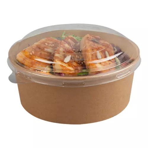Deksel PET tbv Kraft bak 1300ml Ø185mm (doos à 300st)