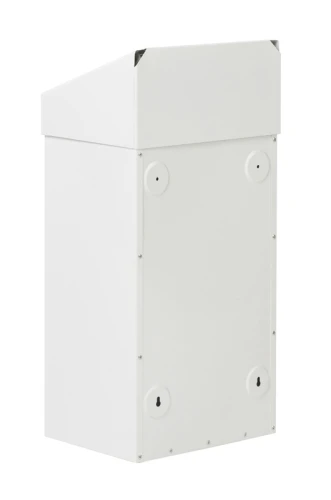 Afvalbak 50 liter Met pushklep Metaal Wit