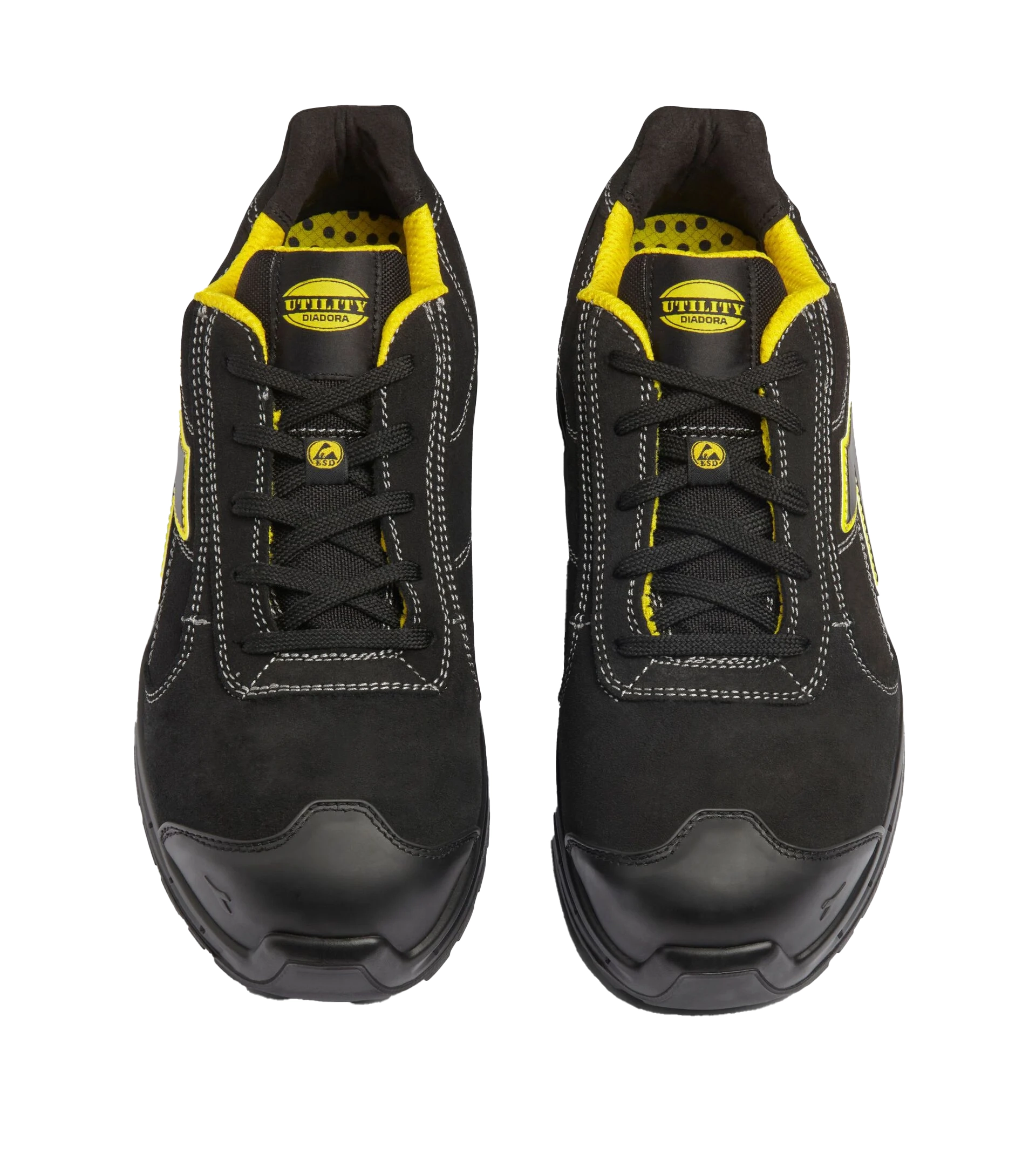 Diadora Run Net Airbox Low S3 veiligheidsschoen Zwart/Geel