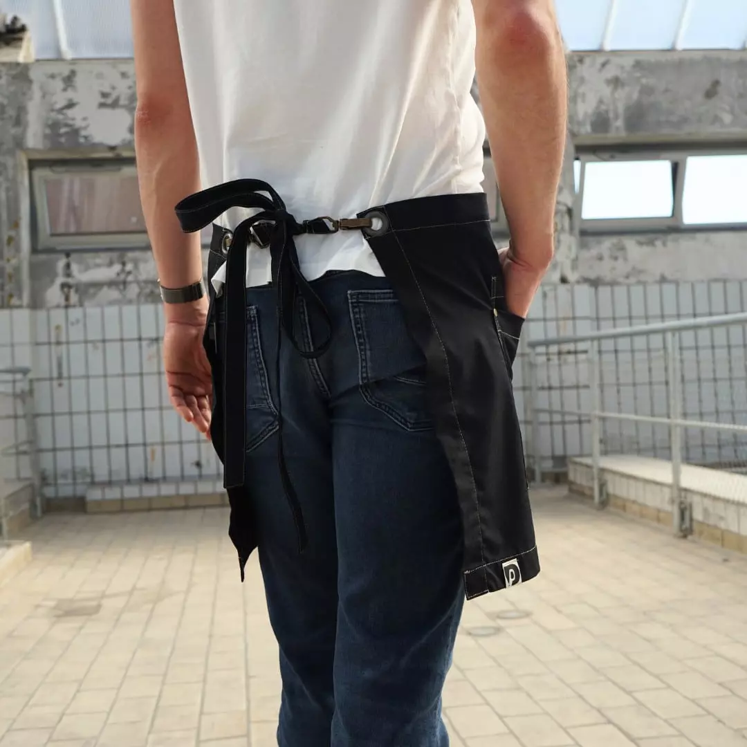 Sloof Horeca Zwart Met Afneembare Strikbanden Doek & Dook