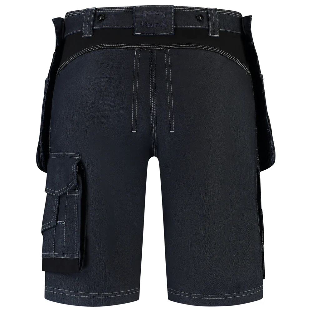Korte werkbroek jeans functional stretchredefined ink