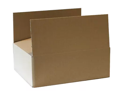 Amerikaanse vouwdoos enkele golf 340x280x120mm B-golf Bruin