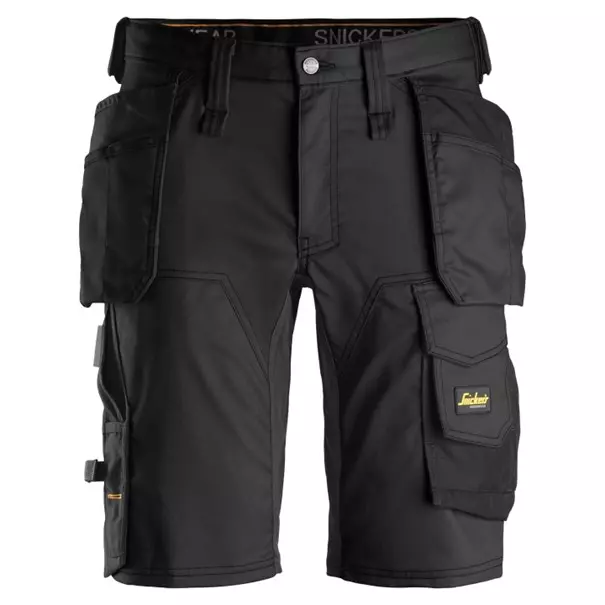 Snickers Korte Werkbroek 6141 Met Holterzakken Zwart 