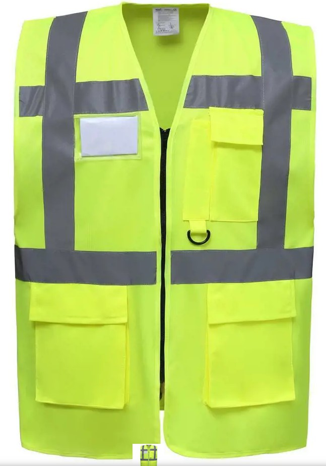 Veiligheidsvest multifunctioneel HI-VIS geel YK801