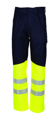 Werkbroek Havep 80012 marine/fluor geel