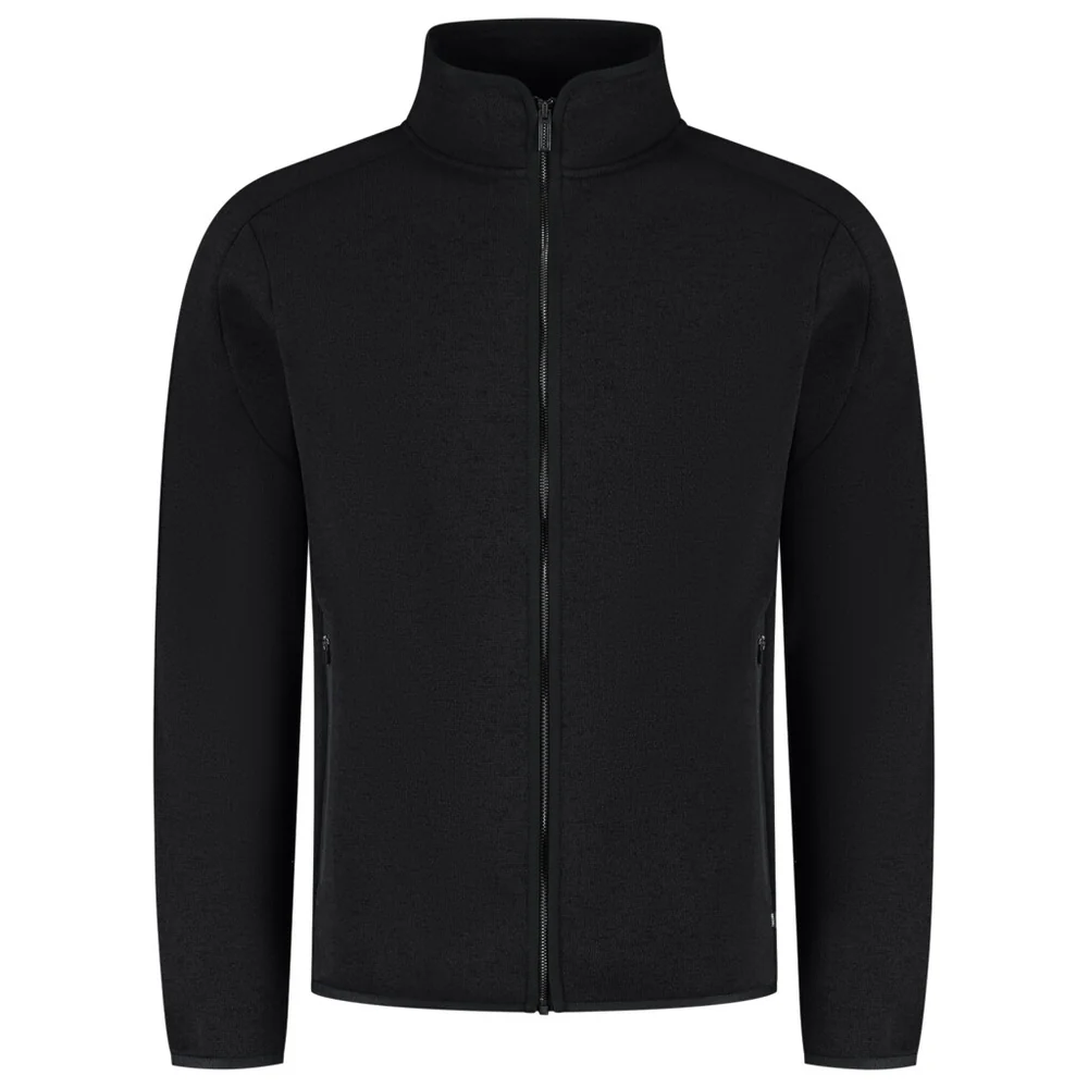 Fleecejack knitted redefined dames zwart