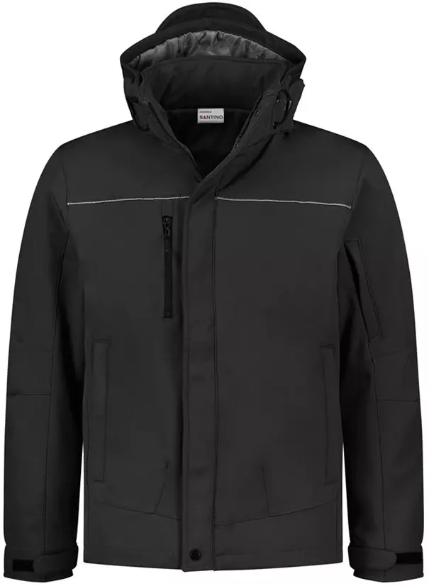 Softshell jas zwart Stockholm heren Santino