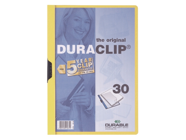 Klemmap Durable 2200 A4 Pl/Tr 3Mm Geel