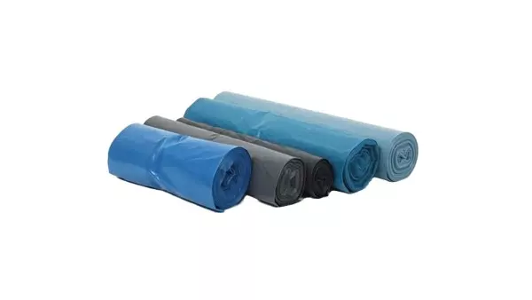 Afvalzak HDPE 80x110cm T25 17mu Grijs