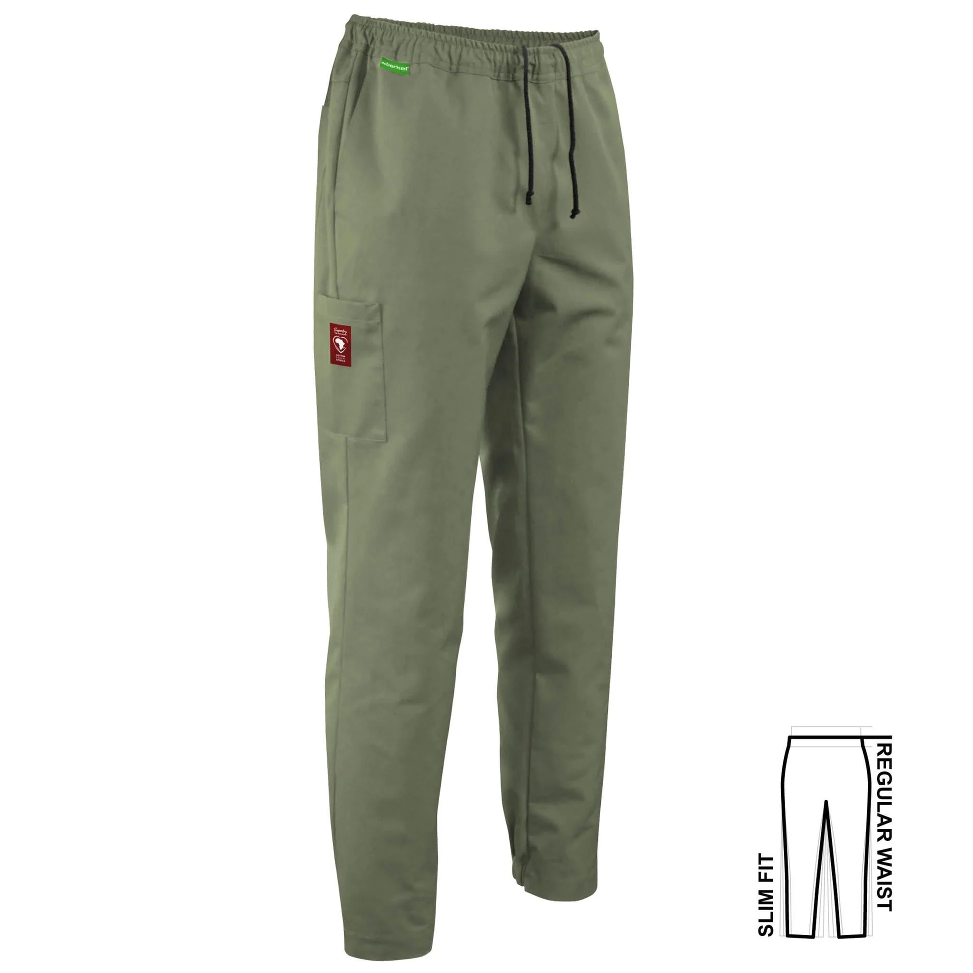 Broek Carissa dames olijfgroen