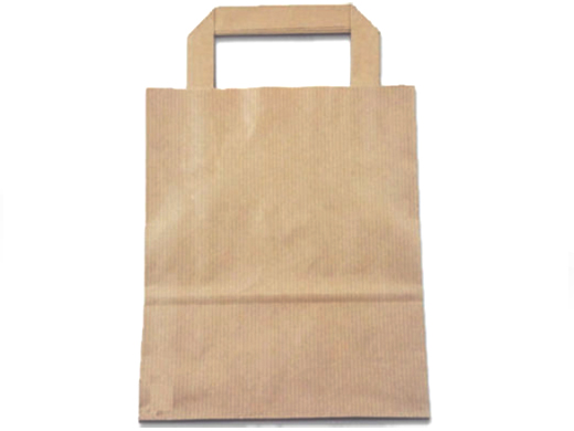 Papieren Draagtas 32x15x43cm Met Plat Handvat Bruin
