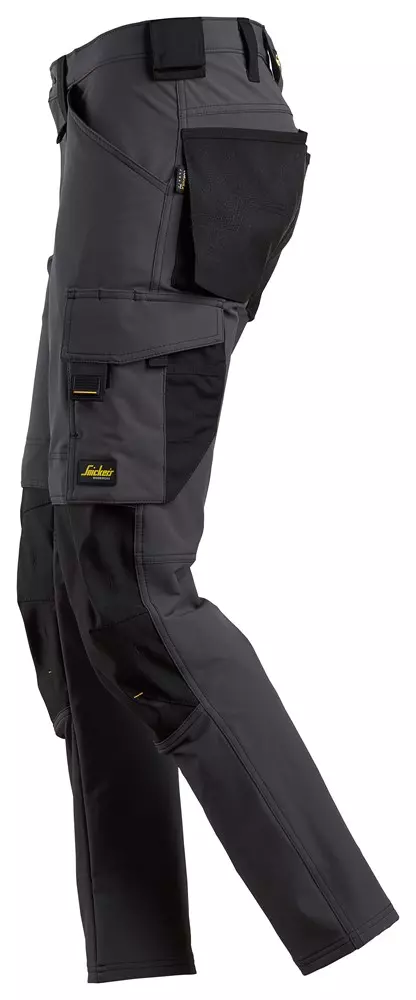 Snickers Werkbroek 6371 Full-Stretch Staalgrijs/Zwart