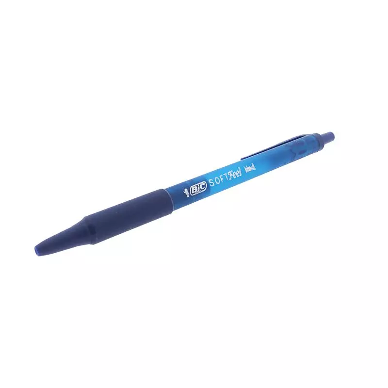 Bic Balpen Soft Feel Clic Grip Blauw