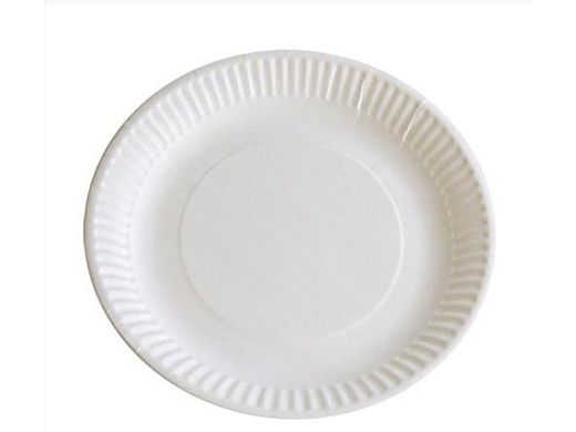 Kartonnen bord Ø18cm ongecoat FSC (pak à 100st)