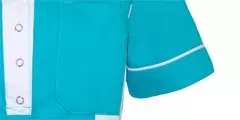 Damesjasje Selma turquoise/wit