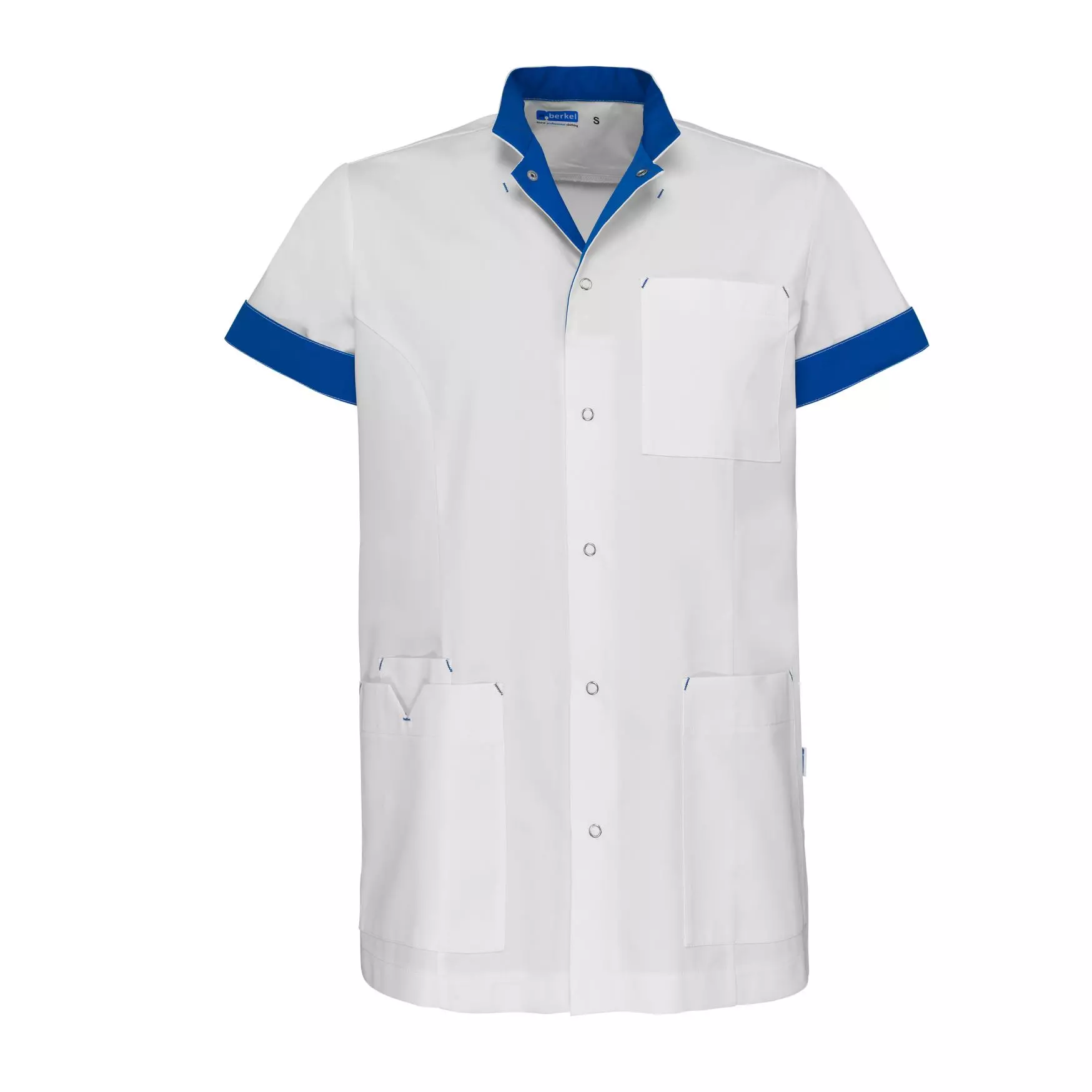 Zorgjas Jaimy Wit/Blauw De Berkel Unisex Voorkant