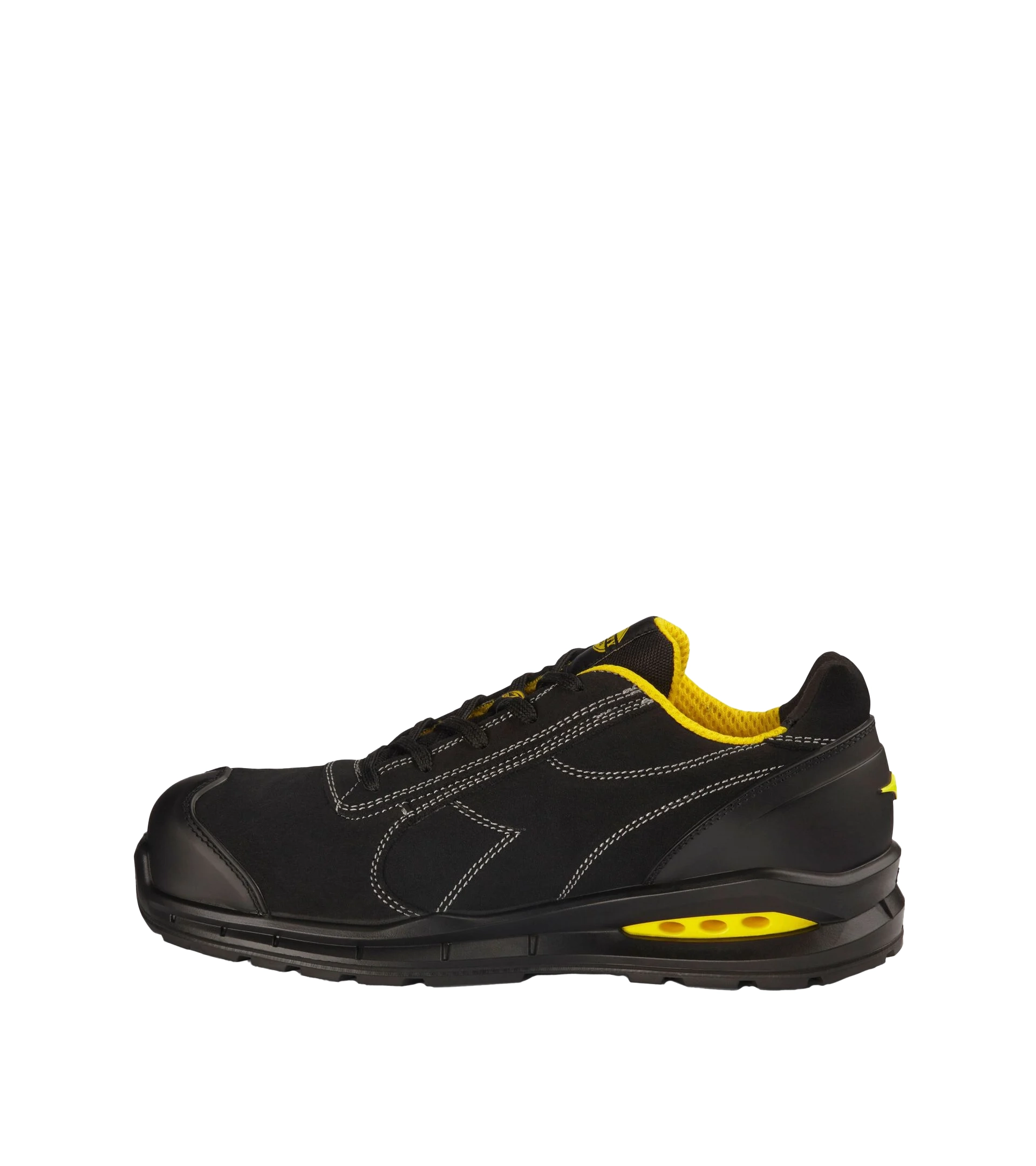 Diadora Run Net Airbox Low S3 veiligheidsschoen Zwart/Geel
