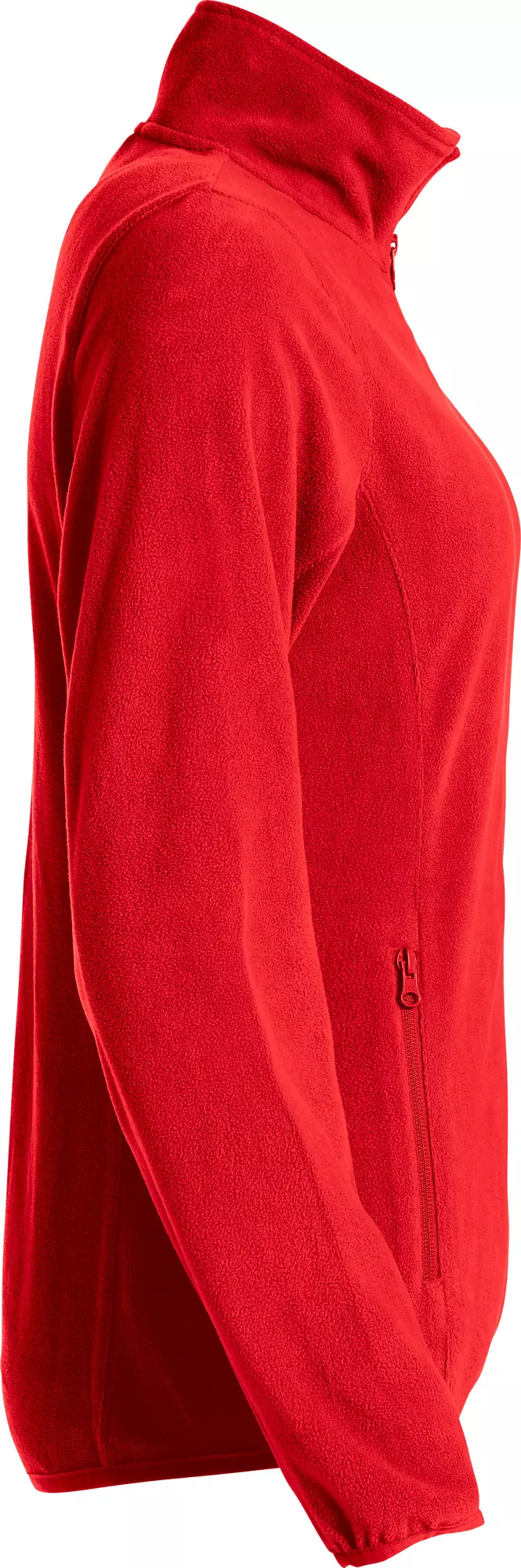 Basic micro fleece vest dames rood