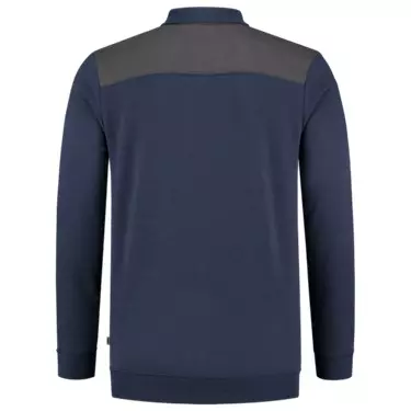 Polosweater Bicolor Naden ink-darkgrey