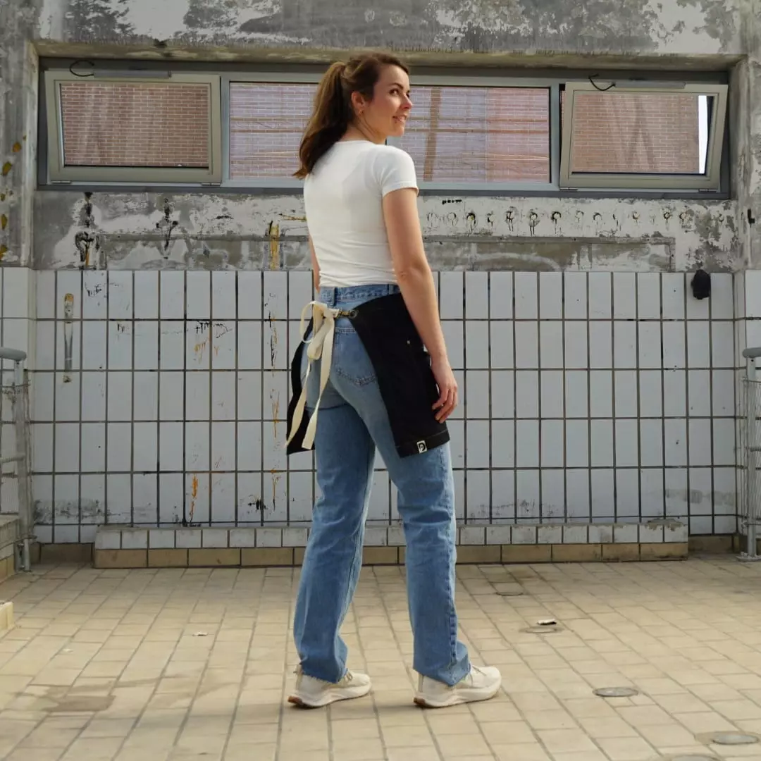 Sloof Horeca Zwart Met Afneembare Strikbanden Doek & Dook