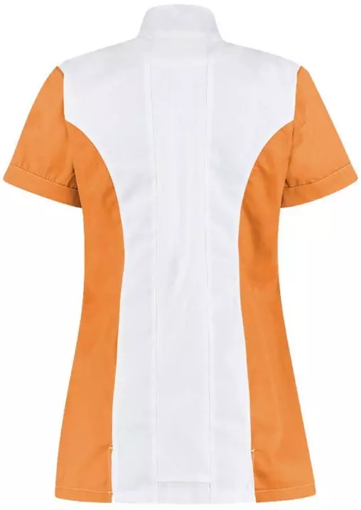 Zorgjas Terra Wit/Oranje Haen Dames Achterkant