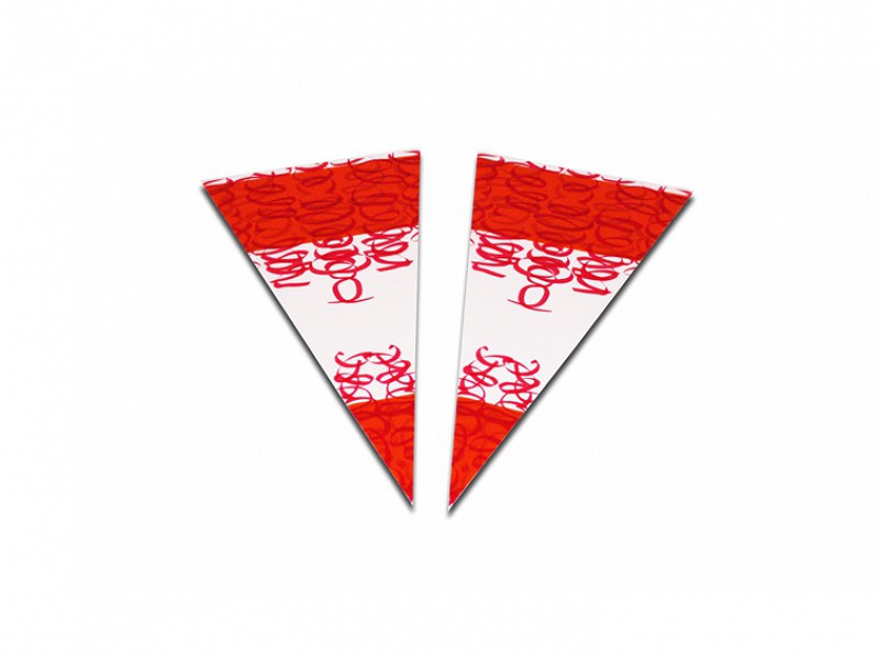Puntzak PP 18x37cm oranje (pak à 250st)