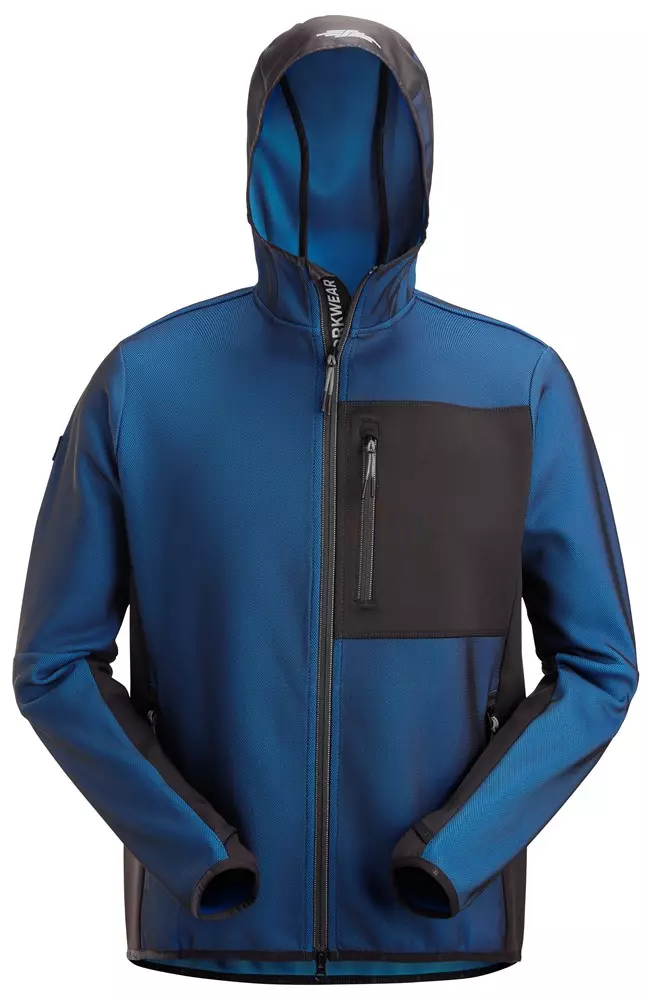 Hoodie Flexiwork tussenlaag blauw/zwart 8044