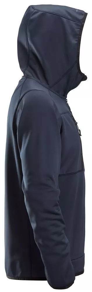 Fleece Hoodie met Rits Donkerblauw Snickers